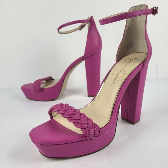 Jessica Simpson Shoes - Jessica Simpson PEOMI Pink Open Toe 5" High Heel Platform Size 10M